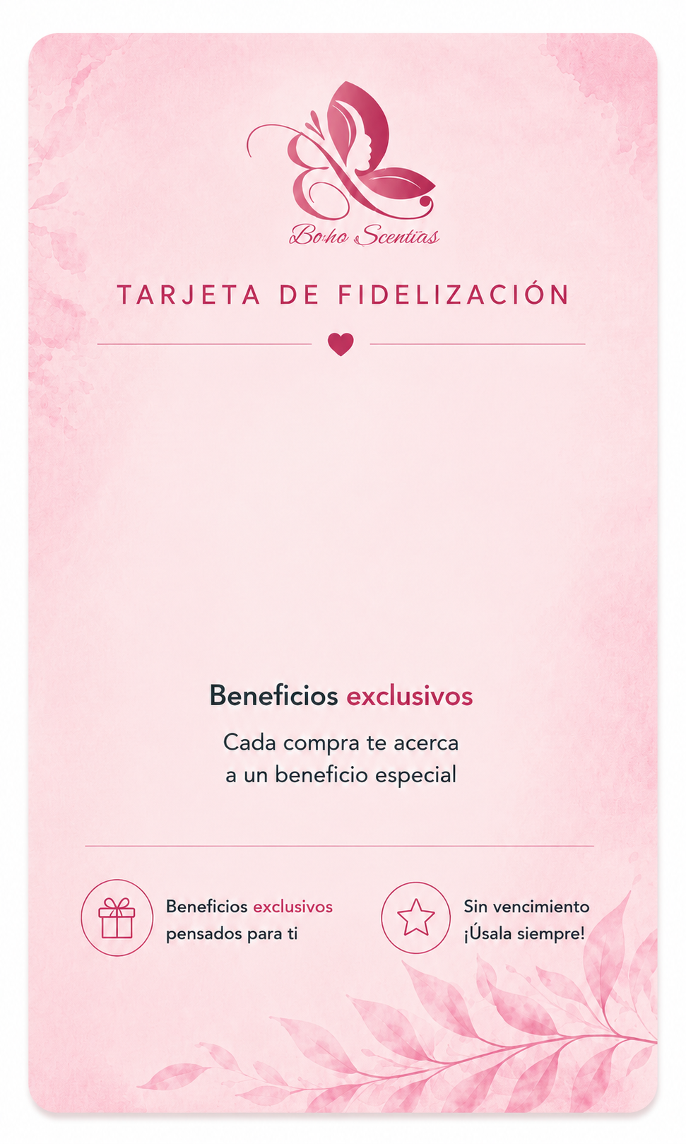 Tarjeta de fidelización de Bicha Studios
